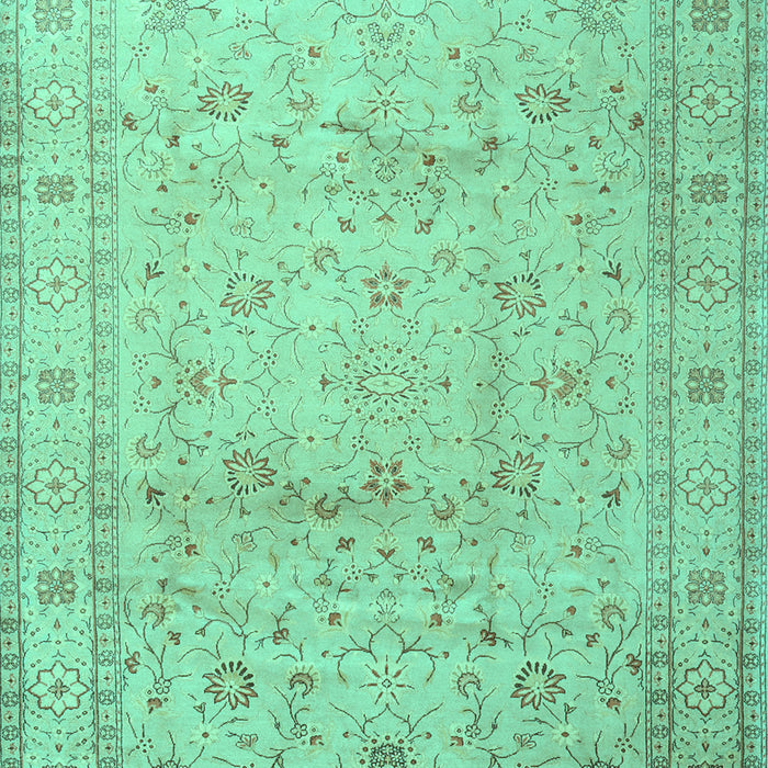 Machine Washable Persian Turquoise Traditional Area Rugs, wshtr2030turq