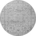 Machine Washable Persian Gray Traditional Rug, wshtr2030gry