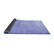 Sideview of Persian Blue Traditional Rug, tr2030blu