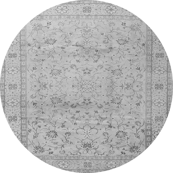 Square Persian Gray Traditional Rug, tr2030gry