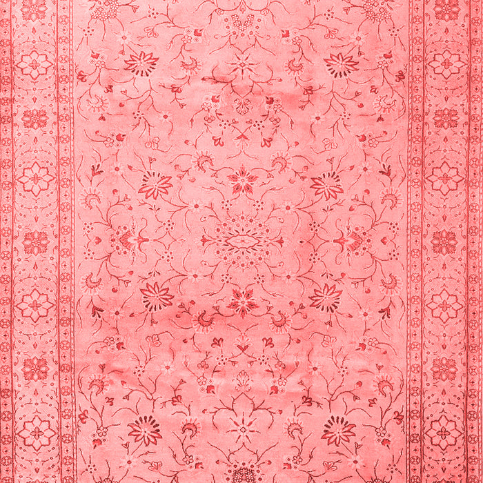 Machine Washable Persian Red Traditional Rug, wshtr2030red