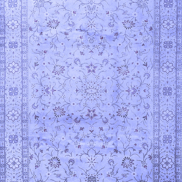 Machine Washable Persian Blue Traditional Rug, wshtr2030blu