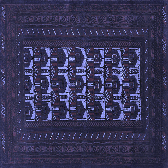 Square Persian Blue Traditional Rug, tr2031blu