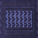 Square Persian Blue Traditional Rug, tr2031blu