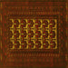 Square Persian Yellow Traditional Rug, tr2031yw