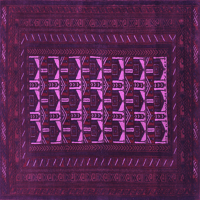 Square Machine Washable Persian Purple Traditional Area Rugs, wshtr2031pur