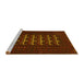 Sideview of Machine Washable Persian Yellow Traditional Rug, wshtr2031yw