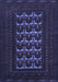 Machine Washable Persian Blue Traditional Rug, wshtr2031blu