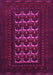 Machine Washable Persian Pink Traditional Rug, wshtr2031pnk