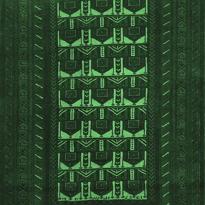 Machine Washable Persian Emerald Green Traditional Area Rugs, wshtr2031emgrn