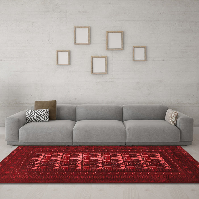 Traditional Red Washable Rugs