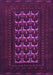 Machine Washable Persian Purple Traditional Area Rugs, wshtr2031pur