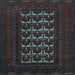 Square Persian Light Blue Traditional Rug, tr2031lblu