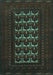 Machine Washable Persian Turquoise Traditional Area Rugs, wshtr2031turq