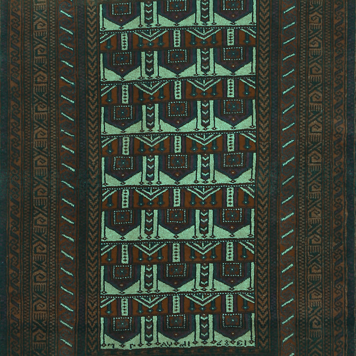 Machine Washable Persian Turquoise Traditional Area Rugs, wshtr2031turq
