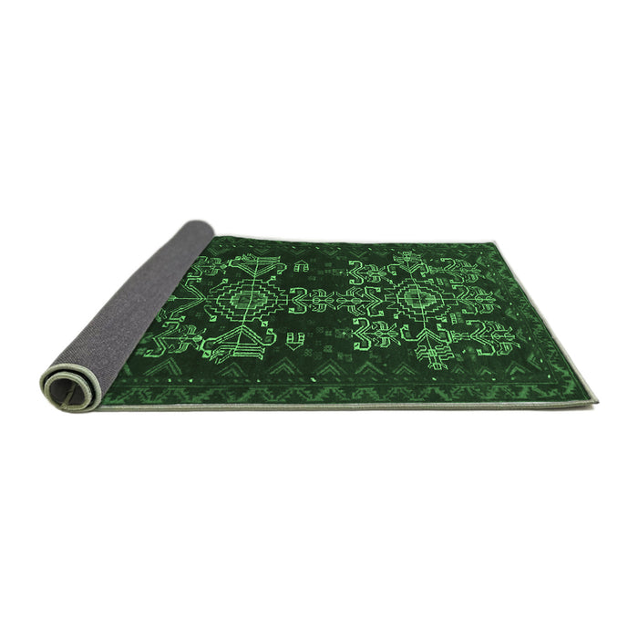 Sideview of Persian Emerald Green Traditional Rug, tr2032emgrn