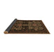 Sideview of Persian Brown Traditional Rug, tr2032brn