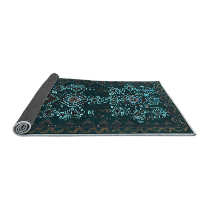 Sideview of Persian Light Blue Traditional Rug, tr2032lblu