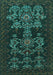 Persian Turquoise Traditional Rug, tr2032turq