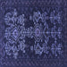 Square Persian Blue Traditional Rug, tr2032blu