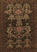 Machine Washable Persian Brown Traditional Rug, wshtr2032brn