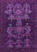 Machine Washable Persian Purple Traditional Area Rugs, wshtr2032pur