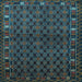 Square Persian Light Blue Traditional Rug, tr2033lblu