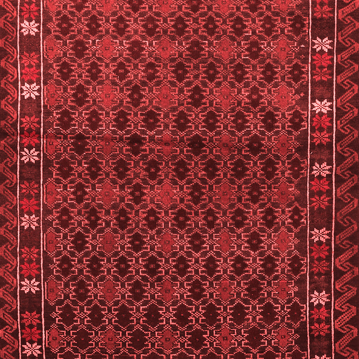 Machine Washable Persian Red Traditional Rug, wshtr2033red