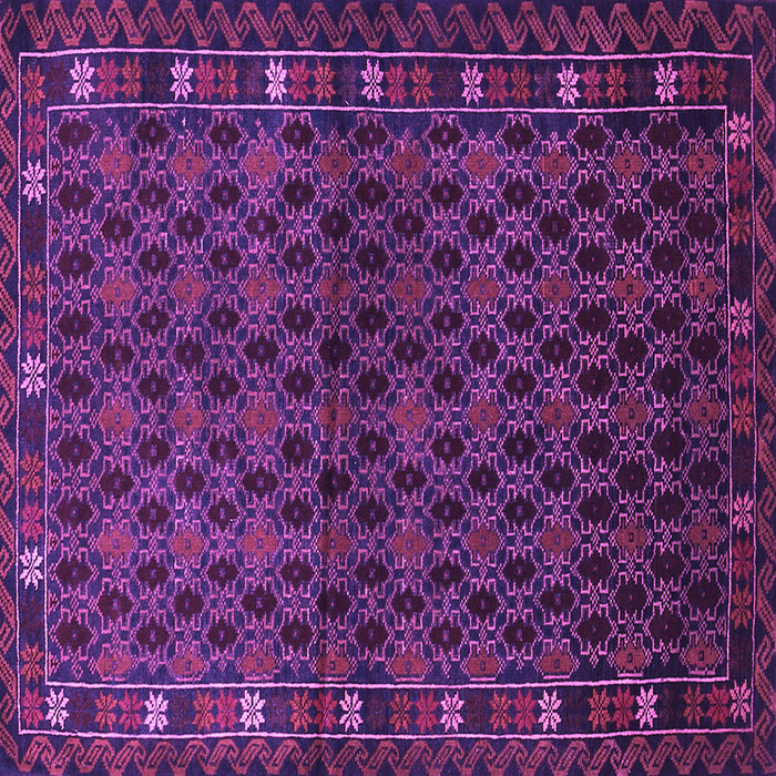 Square Persian Purple Traditional Rug, tr2033pur