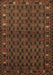 Machine Washable Persian Brown Traditional Rug, wshtr2033brn