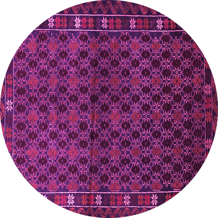 Round Persian Pink Traditional Rug, tr2033pnk