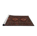 Sideview of Machine Washable Traditional Sepia Brown Rug, wshtr2034