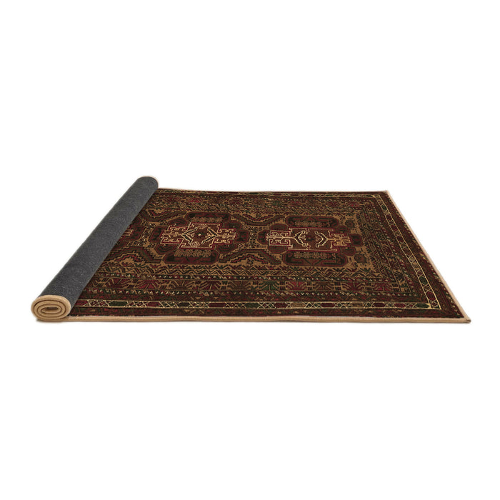 Sideview of Persian Brown Traditional Rug, tr2034brn