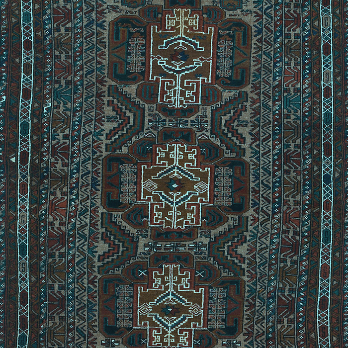 Machine Washable Persian Light Blue Traditional Rug, wshtr2034lblu