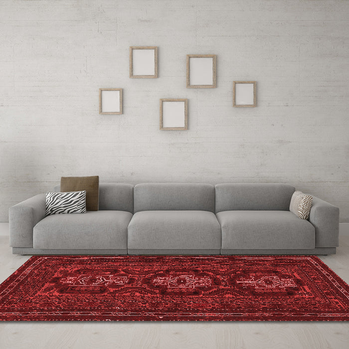 Traditional Red Washable Rugs