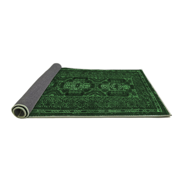 Sideview of Persian Emerald Green Traditional Rug, tr2034emgrn