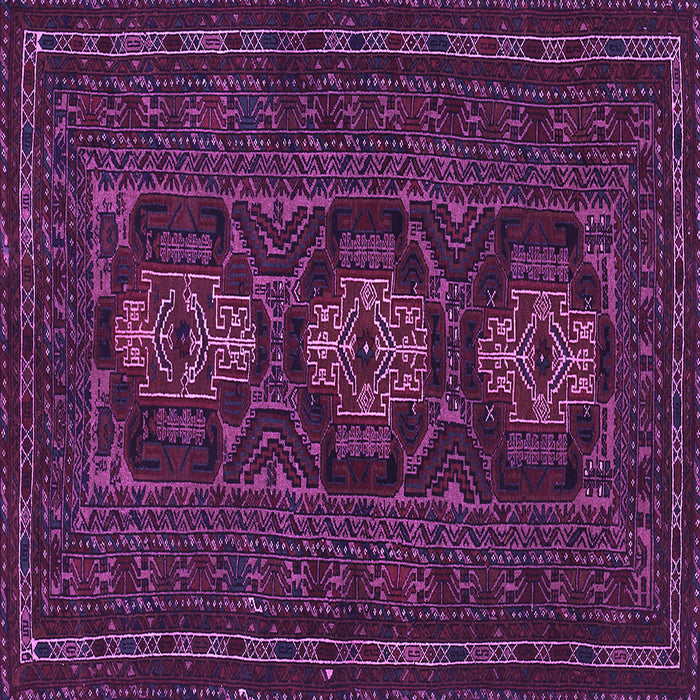 Square Machine Washable Persian Purple Traditional Area Rugs, wshtr2034pur