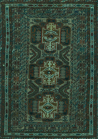 Persian Turquoise Traditional Rug, tr2034turq