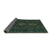 Sideview of Persian Turquoise Traditional Rug, tr2034turq