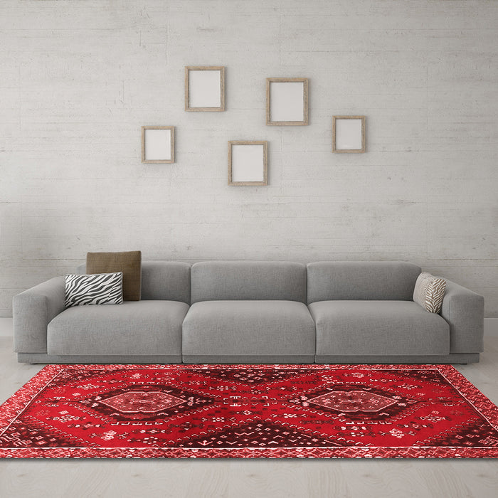 Traditional Red Washable Rugs