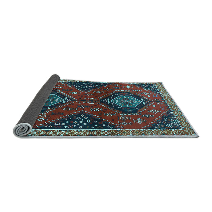 Sideview of Persian Light Blue Traditional Rug, tr2035lblu