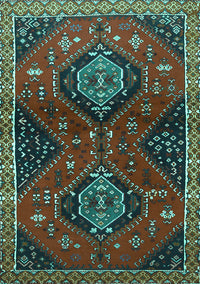 Persian Turquoise Traditional Rug, tr2035turq