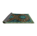 Sideview of Persian Turquoise Traditional Rug, tr2035turq