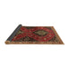 Sideview of Persian Brown Traditional Rug, tr2035brn