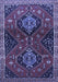 Machine Washable Persian Blue Traditional Rug, wshtr2035blu