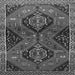 Serging Thickness of Persian Gray Traditional Rug, tr2035gry