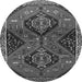 Square Persian Gray Traditional Rug, tr2035gry
