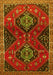 Machine Washable Persian Yellow Traditional Rug, wshtr2035yw