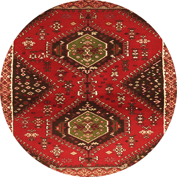 Machine Washable Persian Orange Traditional Area Rugs, wshtr2035org