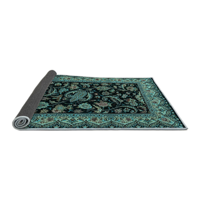 Sideview of Persian Light Blue Traditional Rug, tr2036lblu